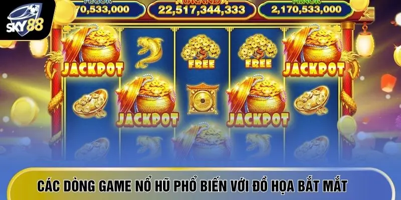 Nổ Hũ SKY88 2 Các dòng game nổ hũ phổ biến với đồ họa bắt mắt